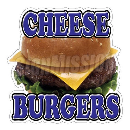 Amistad Cheeseburgers Concession Decal Sticker - Trailer Hamburger Cheese AM3310837